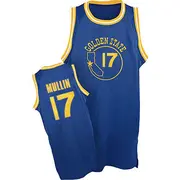 Authentic Royal Blue Chris Mullin Men's Golden State Warriors Adidas New Throwback 2015 The Finals Patch Jersey