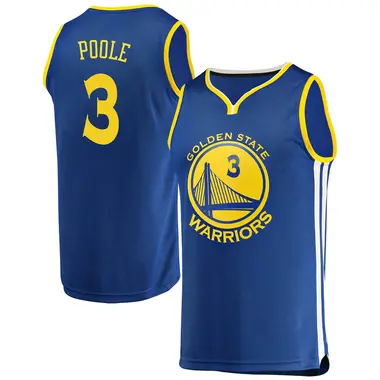 Gold Jordan Poole Men's Golden State Warriors Fanatics Branded Royal Fast Break Jersey - Icon Edition