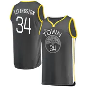 Gold Shaun Livingston Youth Golden State Warriors Fanatics Branded Charcoal Fast Break Jersey - Statement Edition