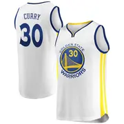 Gold Stephen Curry Youth Golden State Warriors Fanatics Branded White Fast Break Jersey - Association Edition